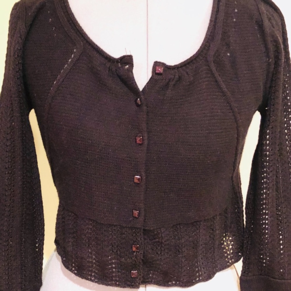 Black Cropped Sweater